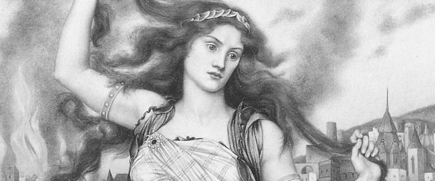 Der Kassandra-Mythos erzählt  von der weiblichen Subjektgeschichte am 7.10., © Evelyn de Morgan, Wikimedia Commons