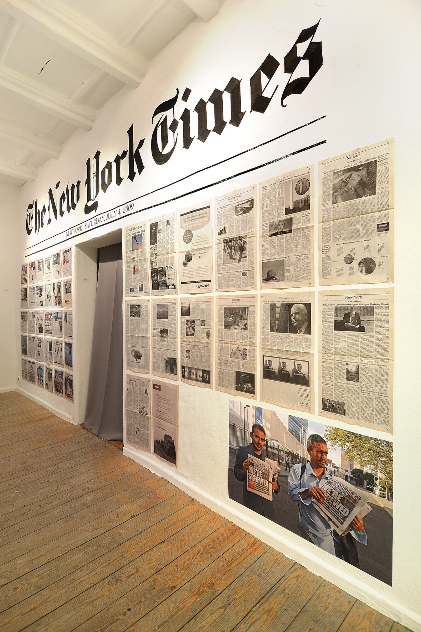The Yes Men "Fake New York Time & New York Post", 2009, Claus Bach