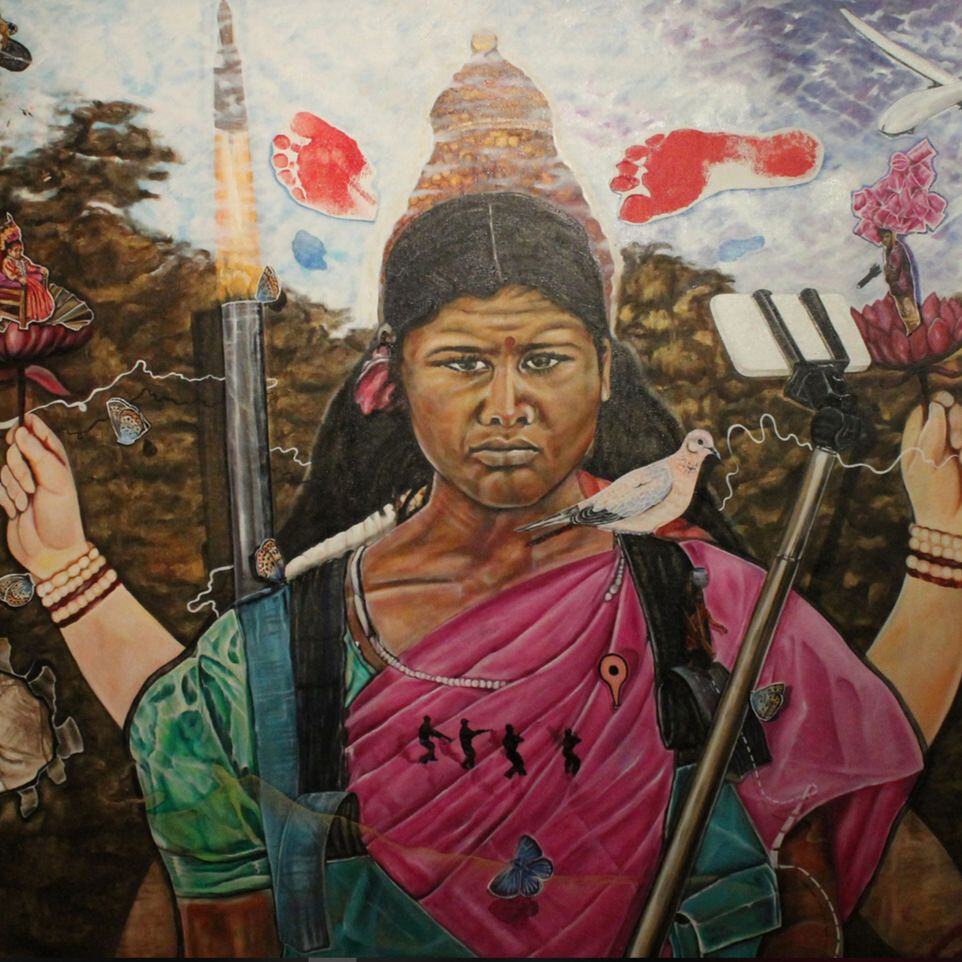 Kurchi Dasgupta: Durga Inverted, 2015