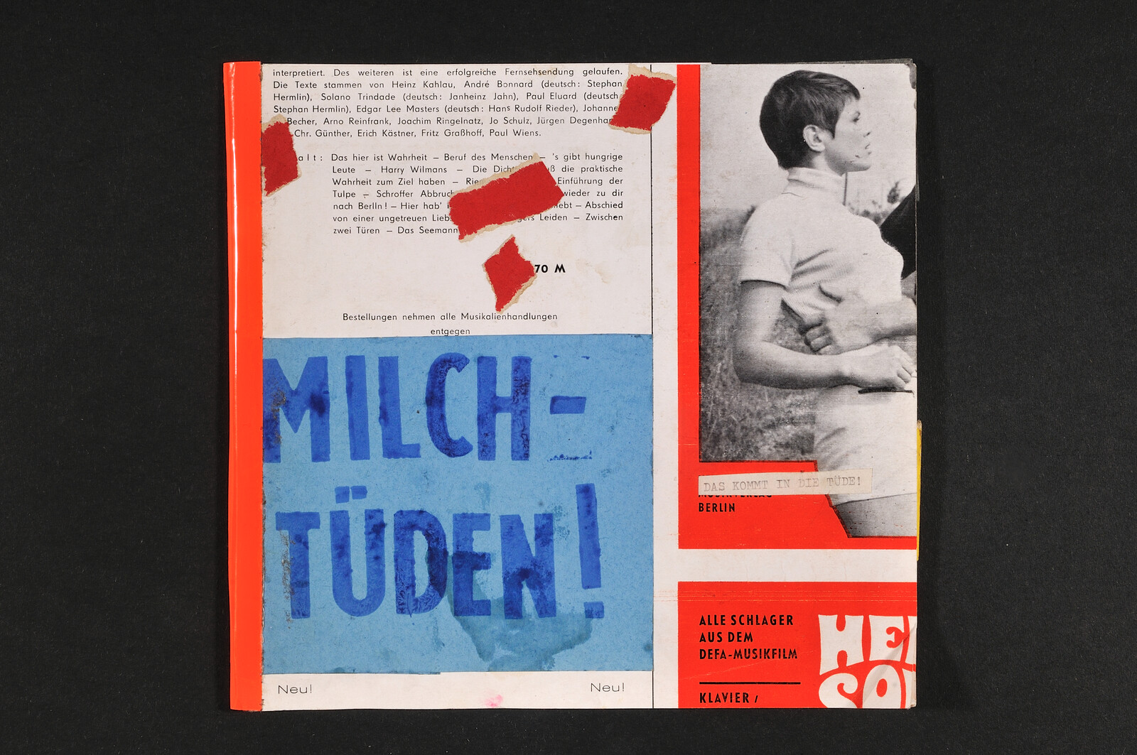 Einladungskarte Milchtüden, 1989.